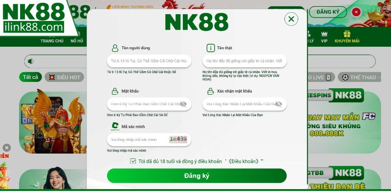 Các thao tác thiết lập hồ sơ thành viên
