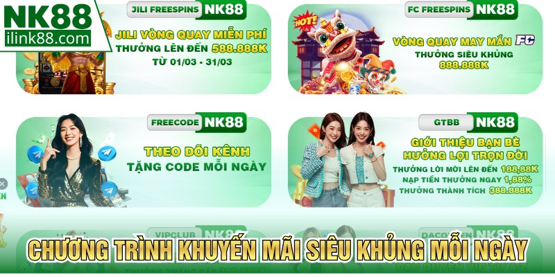 Chương trình khuyến mãi siêu khủng mỗi ngày