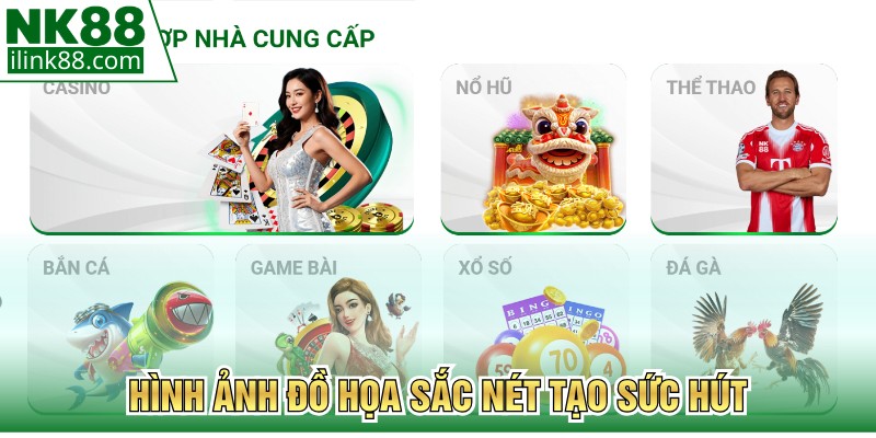 Hình ảnh đồ họa sắc nét tạo sức hút